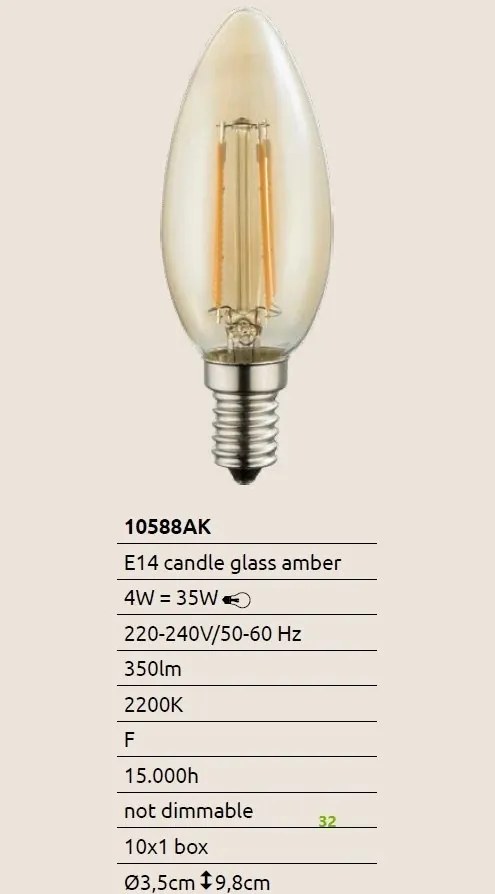Bec LED E14 LED 4W 350lm 2200K