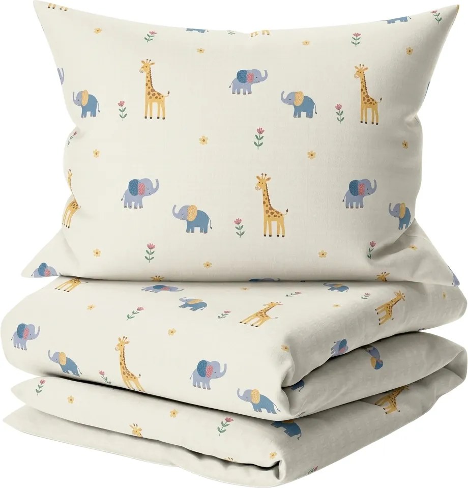 Lenjerie de pat pentru patut din bumbac Renforce LITTLE SAFARI colorat Dimensiune lenjerie de pat: 45 x 65 cm | 90 x 135 cm