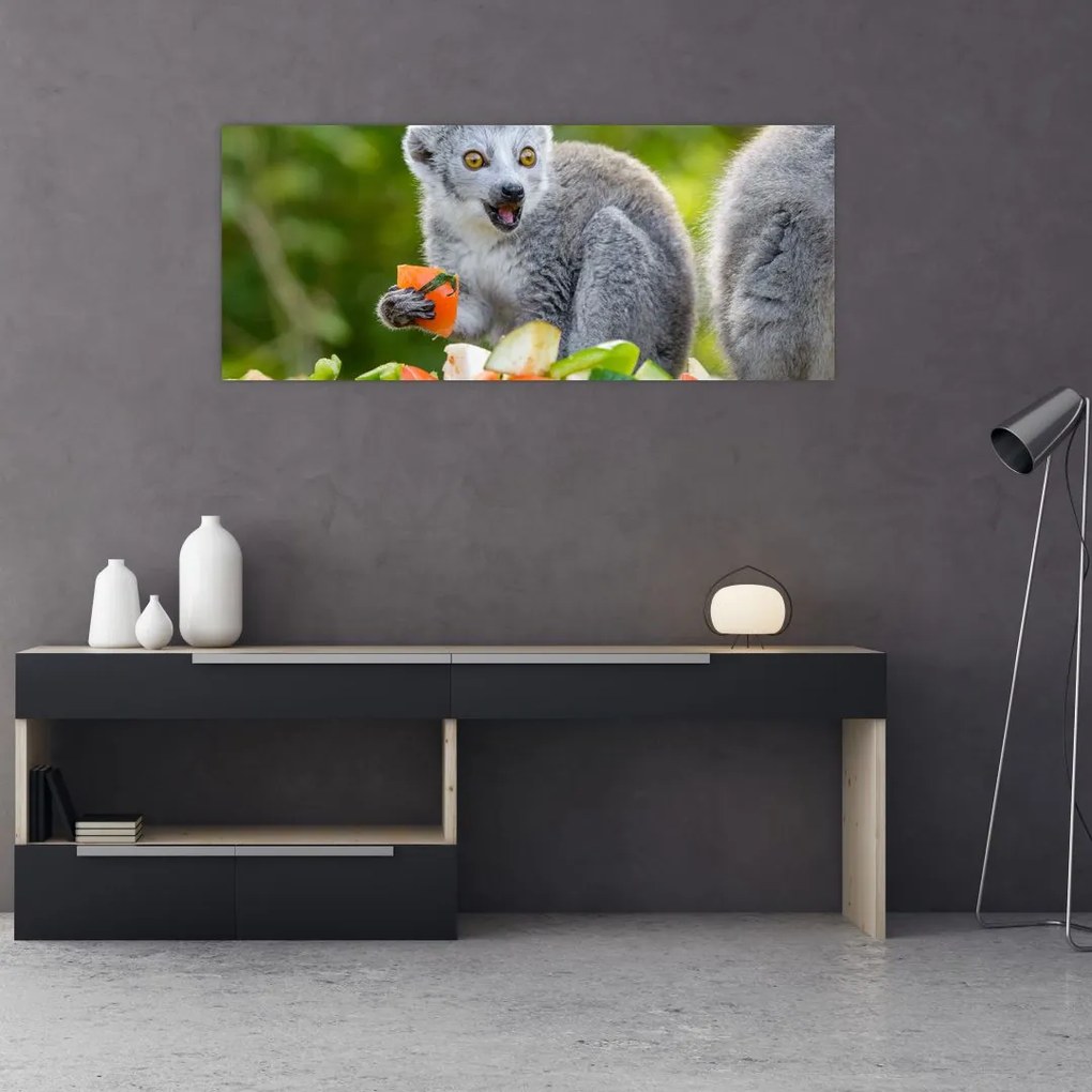 Tablou cu lemur (120x50 cm)