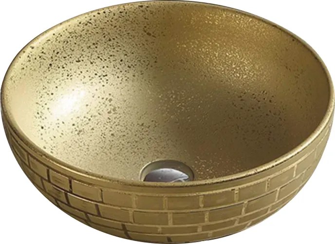 Mexen Briana chiuvetă pe blat 40 x 40 cm, aurie - 22064052