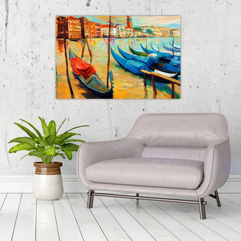 Tablou - Port în Veneția (90x60 cm)