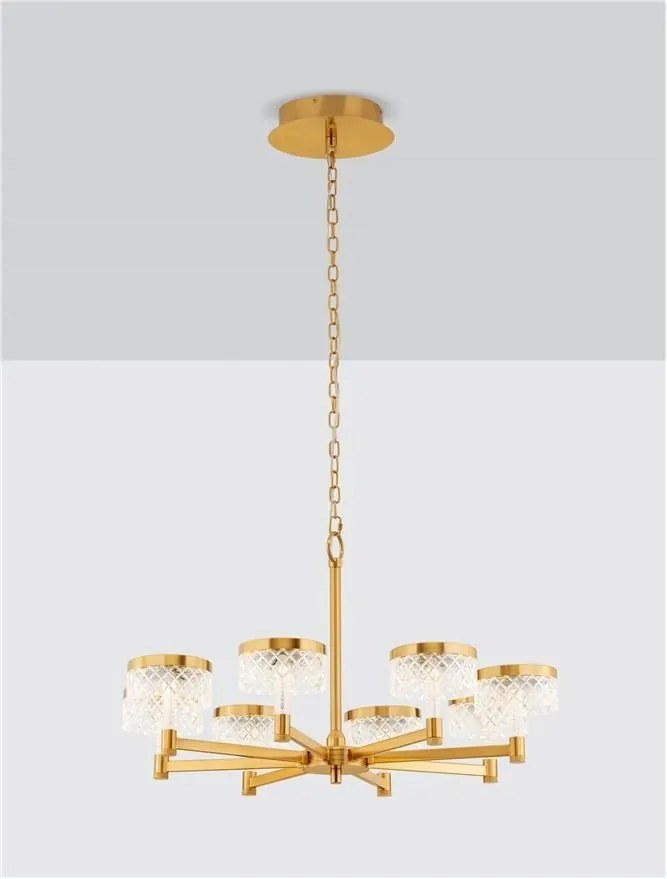 Candelabru LED design modern cu 8 brate Bion