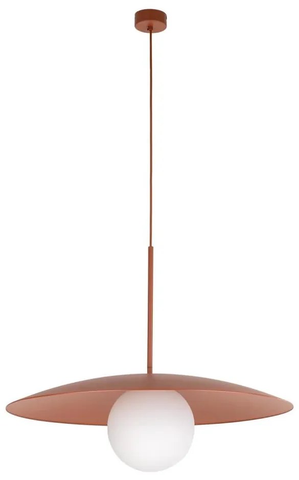 Lustră pe cablu SLATE 1xE27/15W/230V d. 65 cm cărămidă