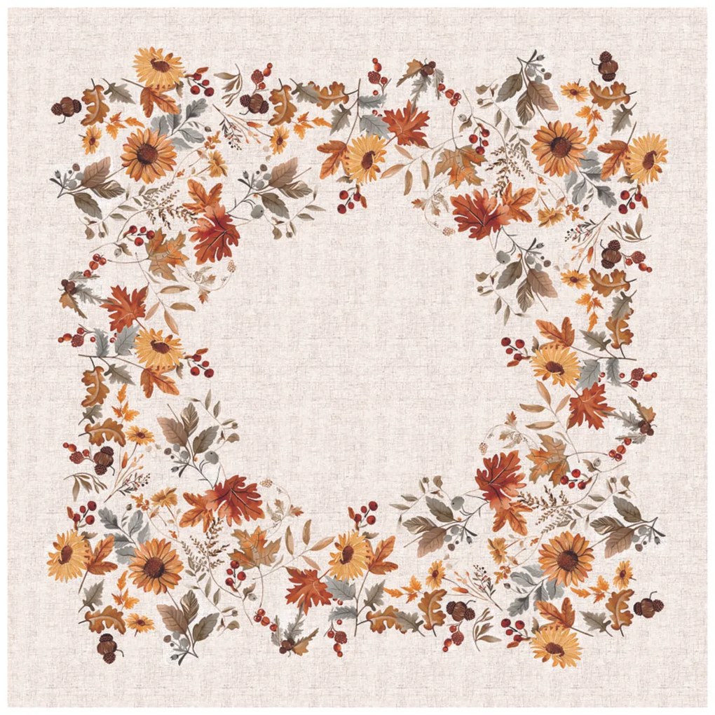 Set de 4 șervețele de masă „Flori de toamnă”, 35 x 45 cm