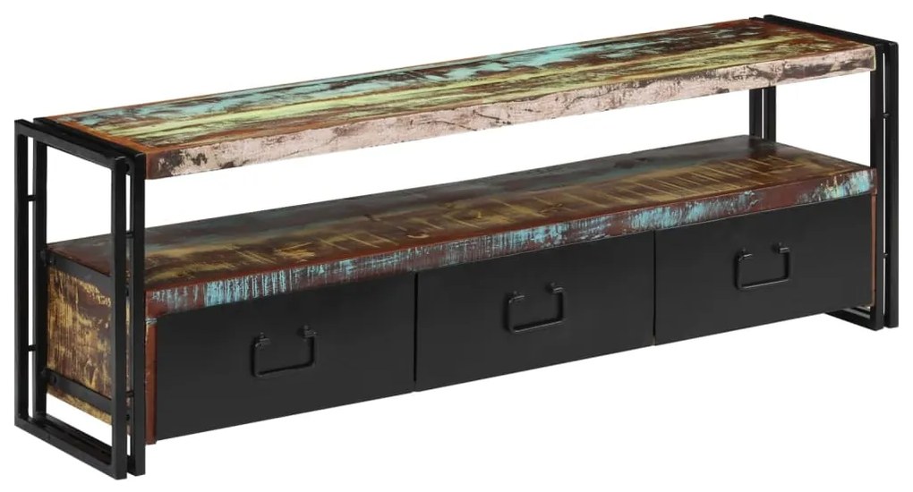 vidaXL Comodă TV, 120 x 30 x 40 cm, lemn masiv reciclat