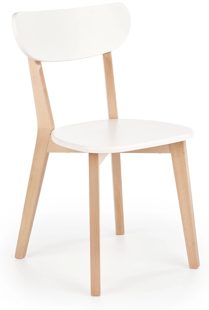 Scaun de sufragerie Barry (alb + fag). 1008326