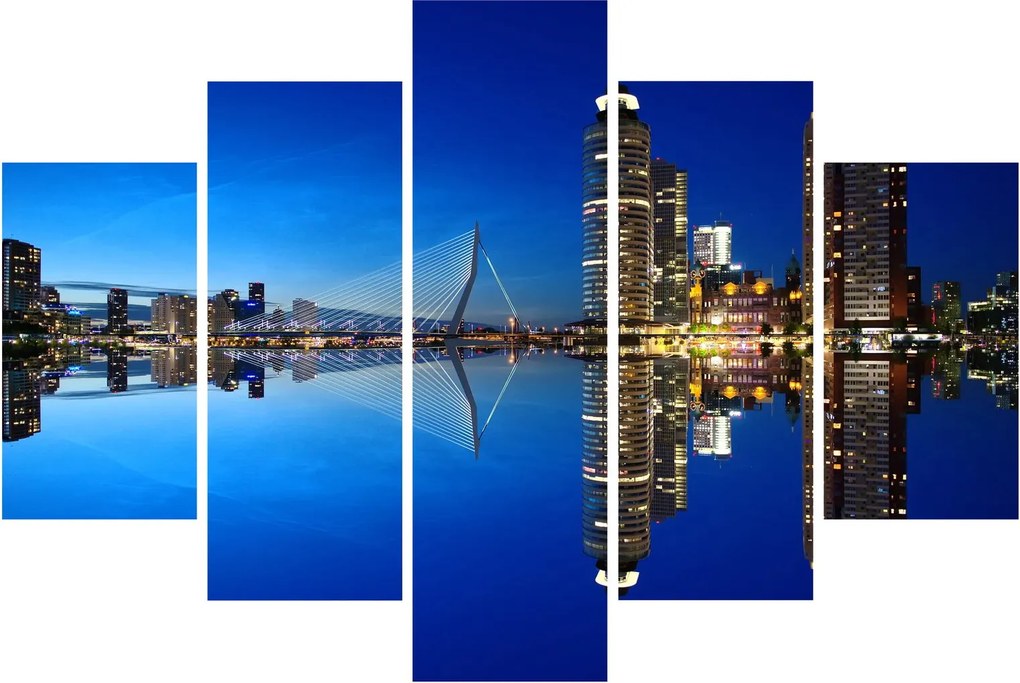 Tablou - Rotterdam nocturn (150x105 cm)
