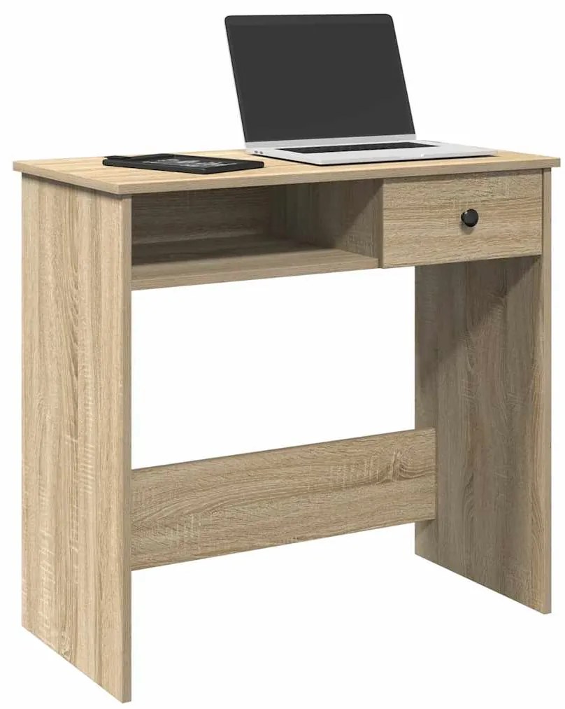 vidaXL Birou, stejar Sonoma, 80 x 40 x 75 cm, PAL