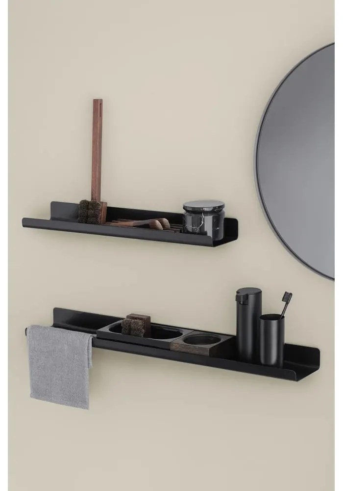 Raft pentru baie alb de montat pe perete din oțel inoxidabil Modo – Blomus