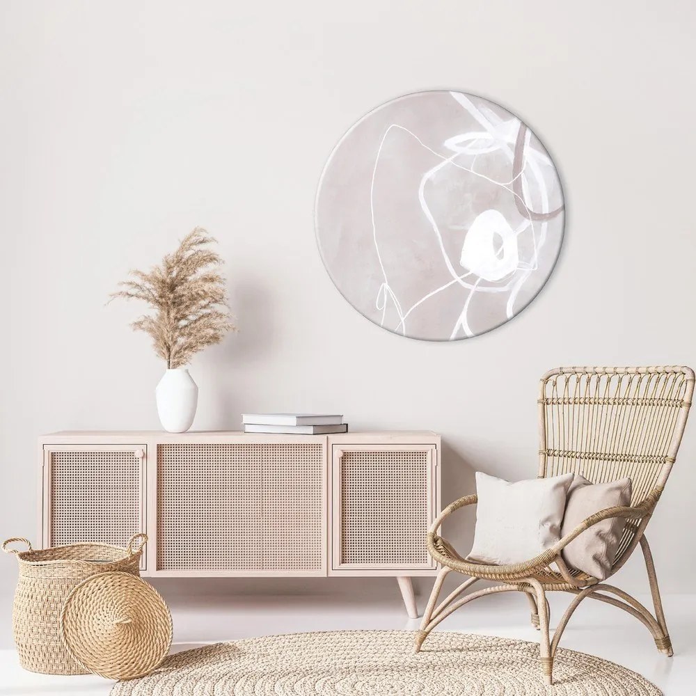 Tablou ø 70 cm Fine Line – Malerifabrikken