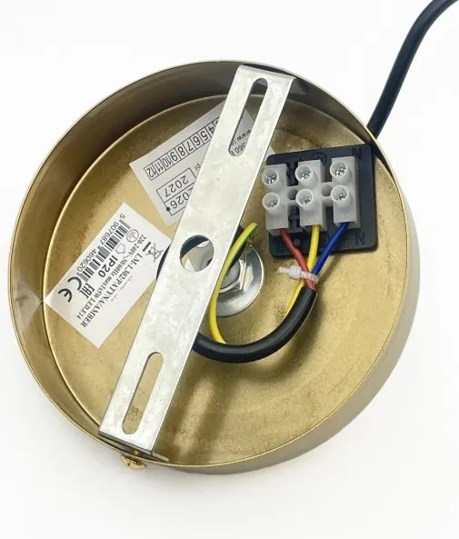 Lustră CRISTAL suspendată pe cablu, 1xE14/15W/230V, alamă/bej fumuriu