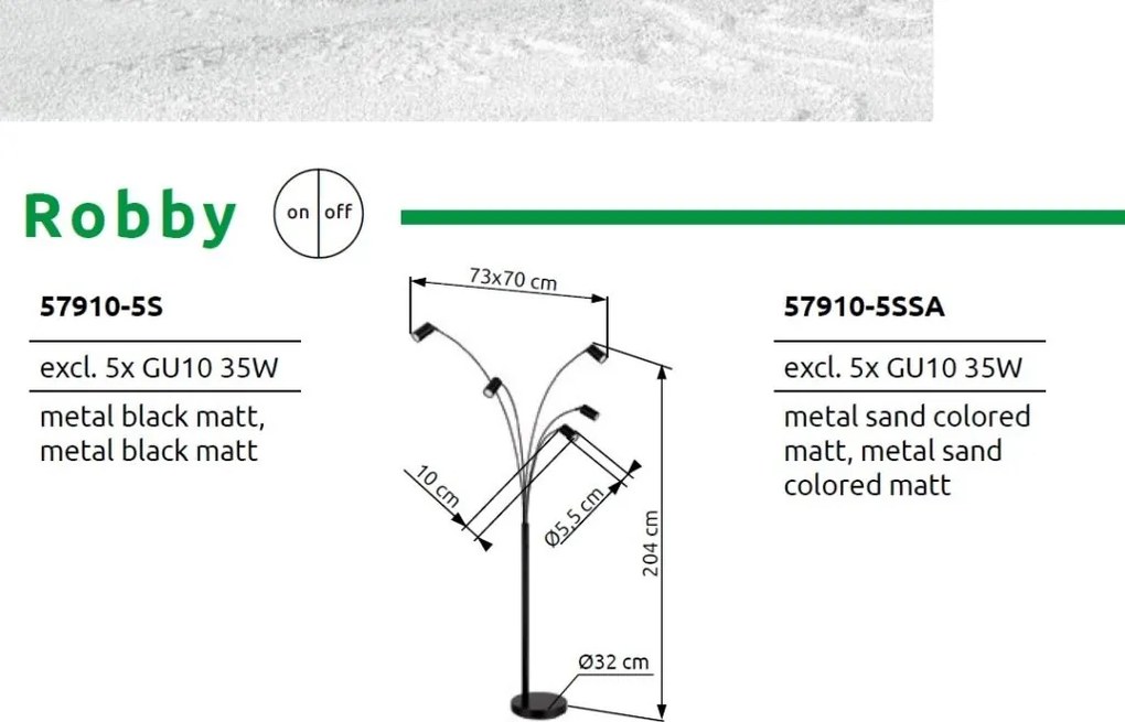 Lampadar/Lampa de podea moderna ROBBY