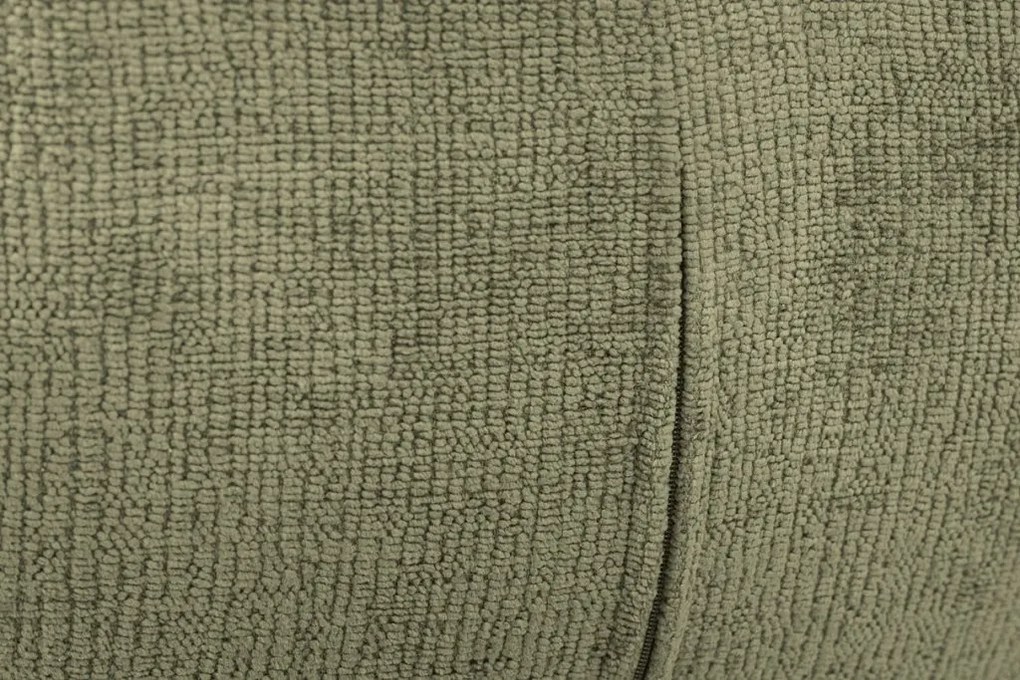 Set de 2 scaune pivotante, Metal Negru, Chenille Verde, UNIQUE A-46320 VC