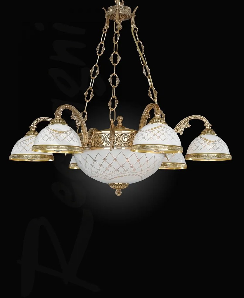 Candelabru din alama design italian 6+2L 7102