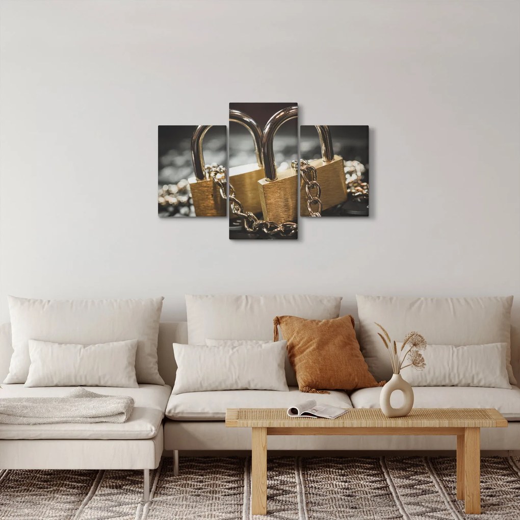 Tablou cu două cetăți (90x60 cm)