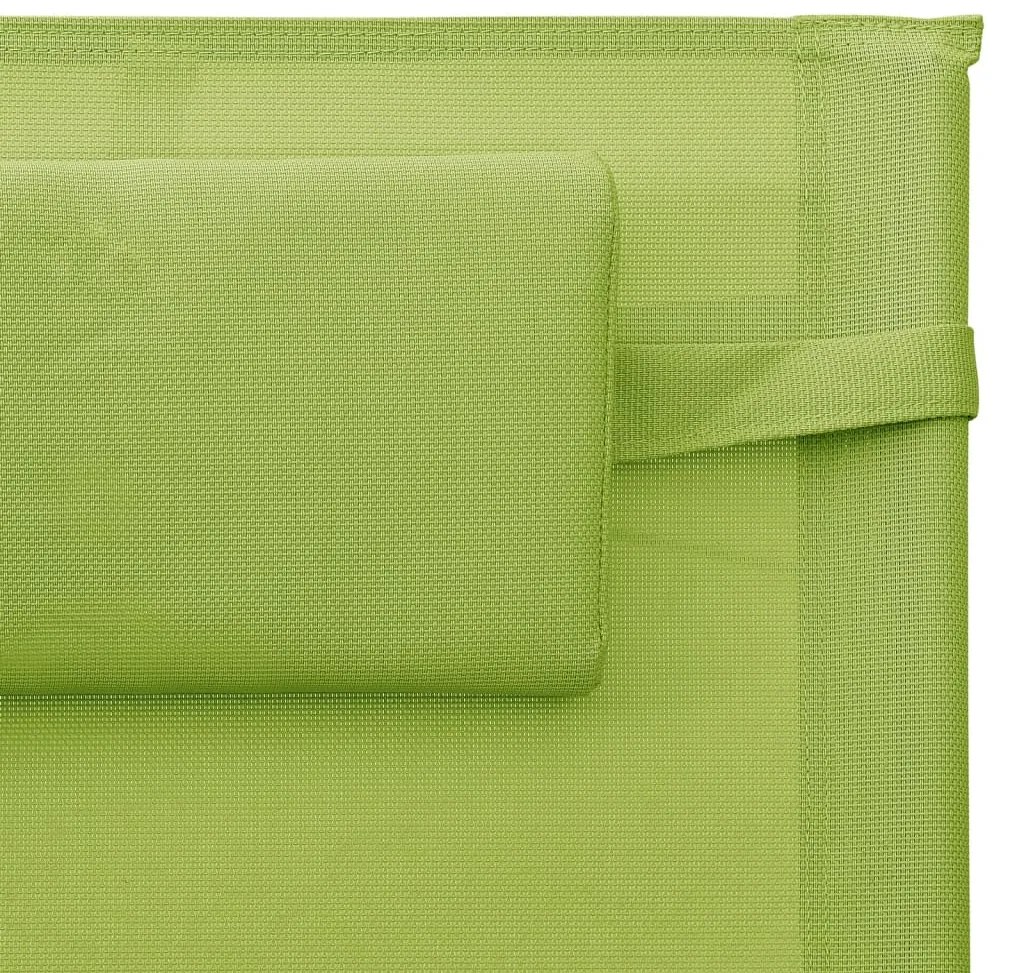Sezlong, verde si gri, textilena 1, Verde si gri