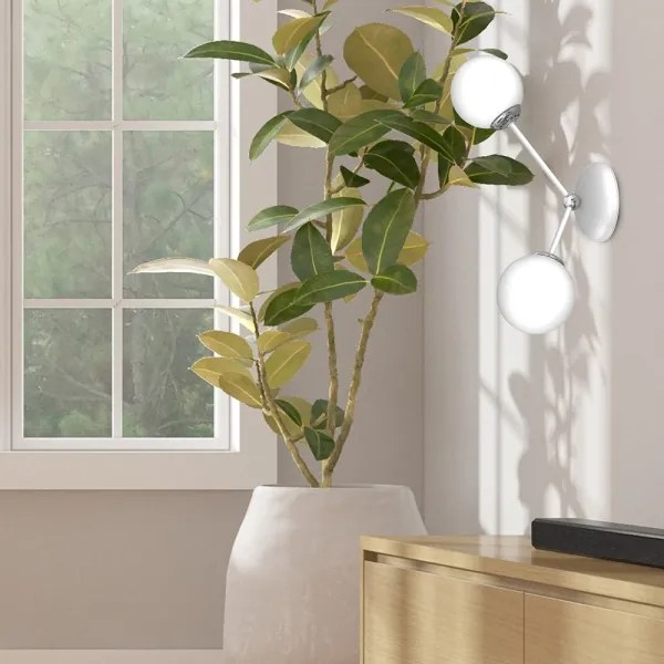 Aplică JOY 2xE14/40W/230V alb/crom lucios