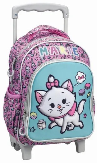 Disney Marie Dreams rucsac cu roți pentru grădiniță, geantă 30 cm