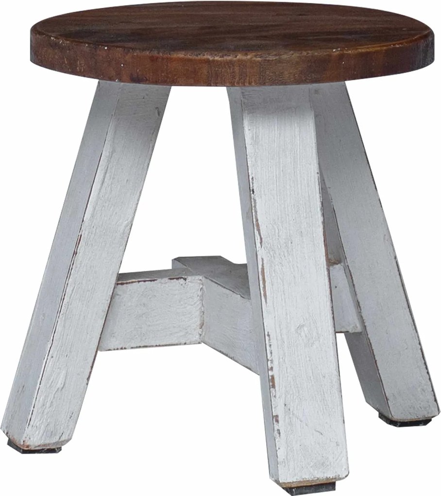 vidaXL Taburet natural 22 x 22 x 24 cm Lemn de mahon