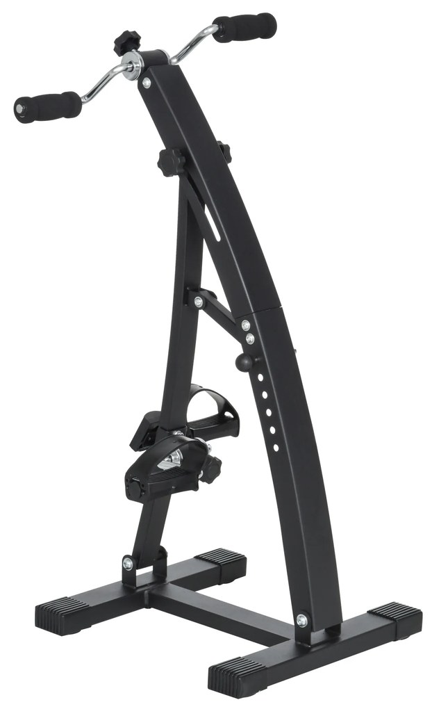 Bicicleta de Fitness din Otel cu Ecran LED Inaltime si Rezistenta Reglabile 41x50x96cm Neagra HOMCOM | Aosom RO