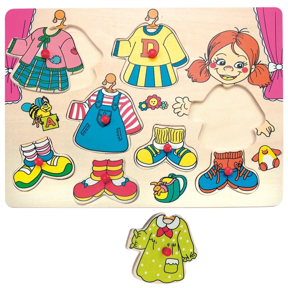 PUZZLE CU BUTONI- IMBRACAMINTEA CAROLINEI