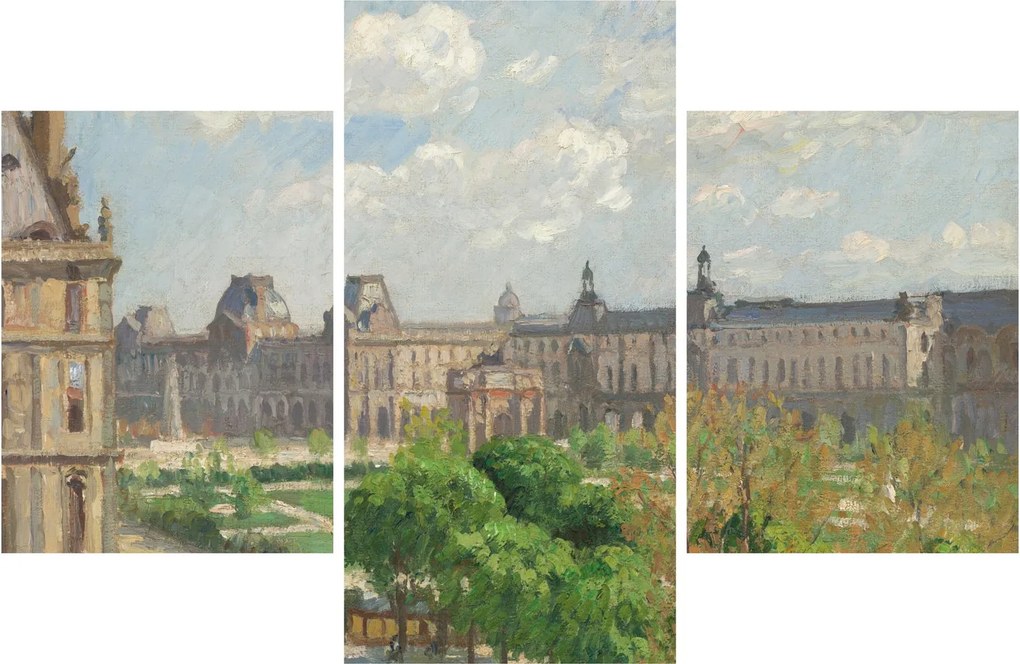 Tablou - Camille Pissarro, Place du Carrousel, Paris, reproducere (90x60 cm)
