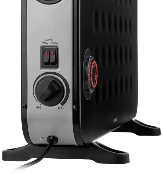 Convector electric Sencor 750/1250/2000W/230V termostat IP24 negru