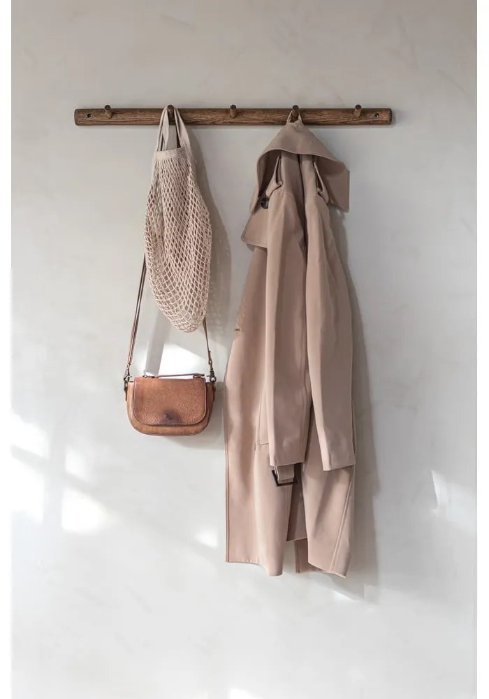 Cuier de perete maro din lemn de stejar 72 cm Roots – Mette Ditmer Denmark