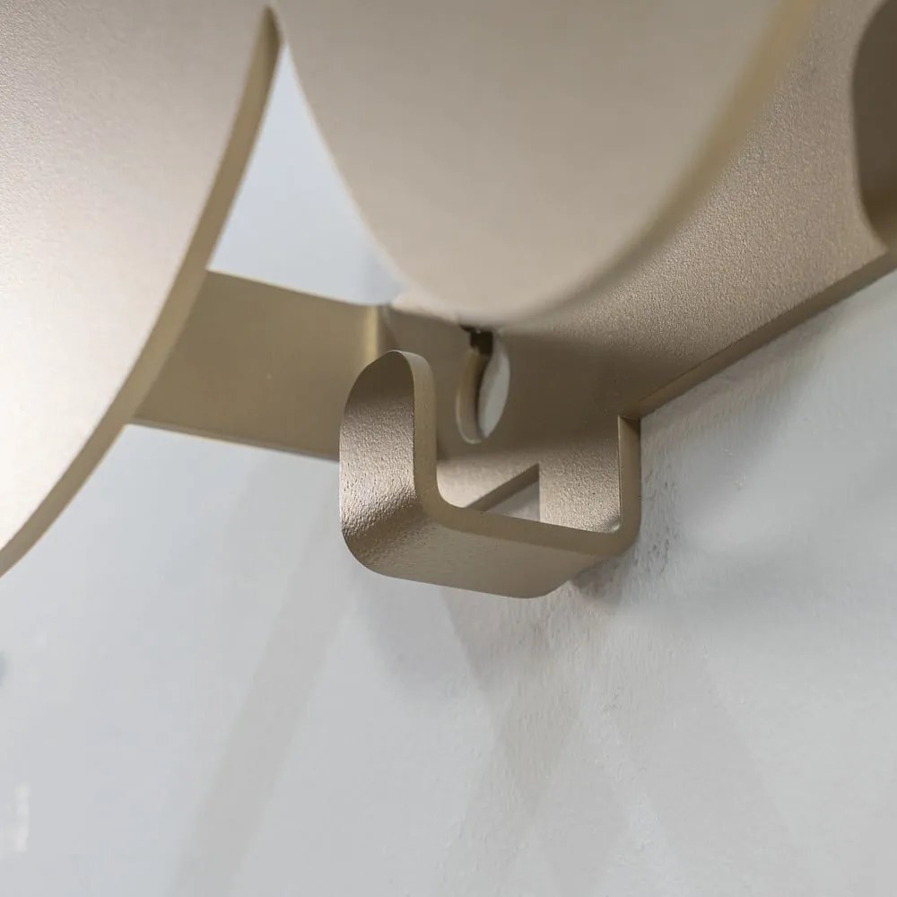 Cuier de perete bej din metal 58 cm Tumulo – Spinder Design