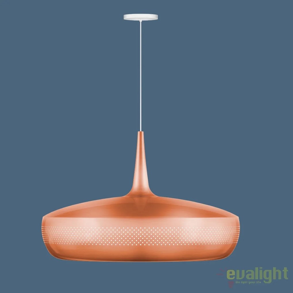 Abajur metalic design retro Clava Dine, Brushed Copper