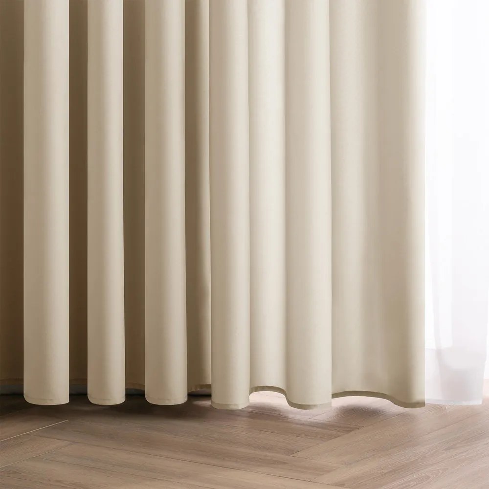 Draperie crem dimout (semi-opacă) 140x270 cm Carli – Restilo