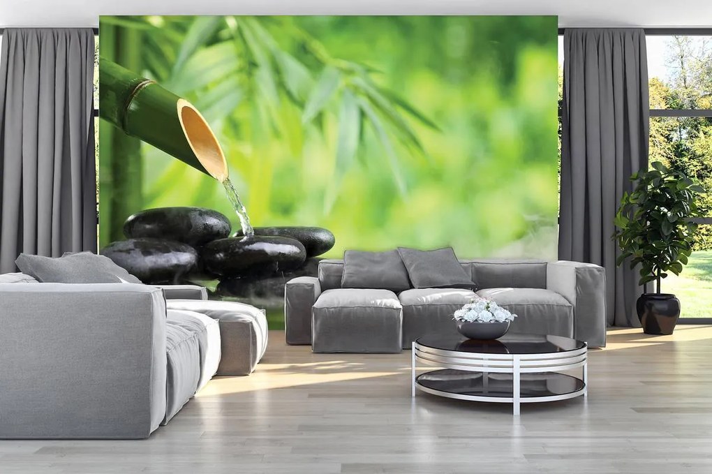 Fototapet - Relaxare în verde (152,5x104 cm)