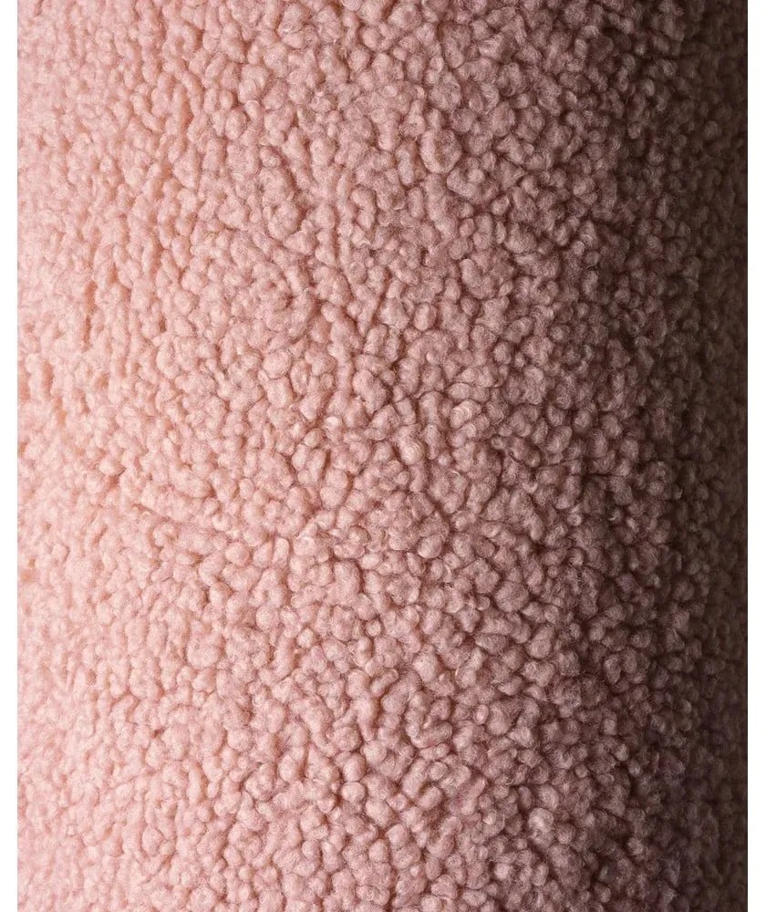 Pernă decorativă pentru copii roz cu tapițerie din țesătură bouclé Star – Wigiwama