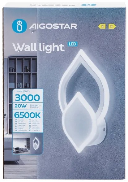 Aplică LED Aigostar LED/20W/230V 6500K alb