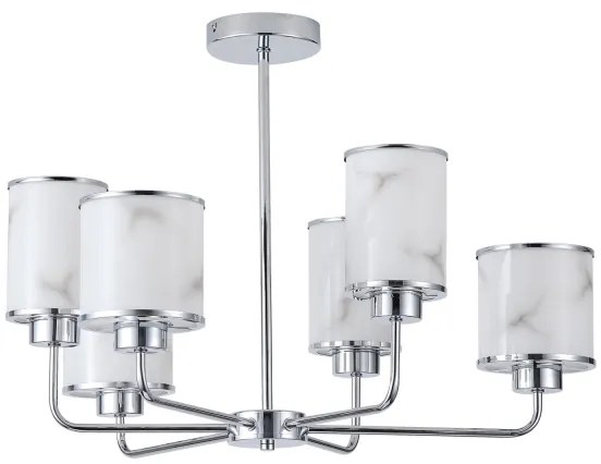Lustră pe tijă 6xE27/60W/230V