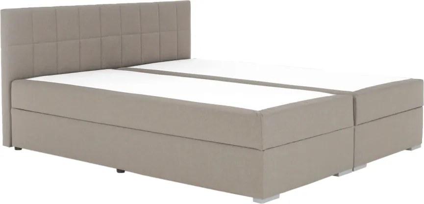 Pat tip BOXSPRING 180x200, taupe gri-maro, FERATA TV KOMFORT