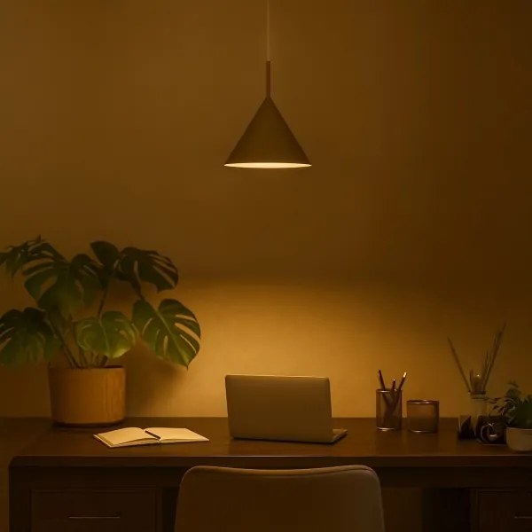 Lustră pe cablu CAPITAL 1xGX53/15W/230V Ø 32 cm taupe