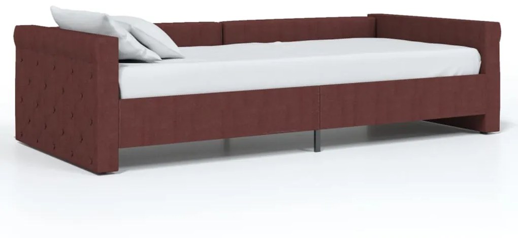 337200 vidaXL Pat de zi, violet, 90x200 cm, textil, USB