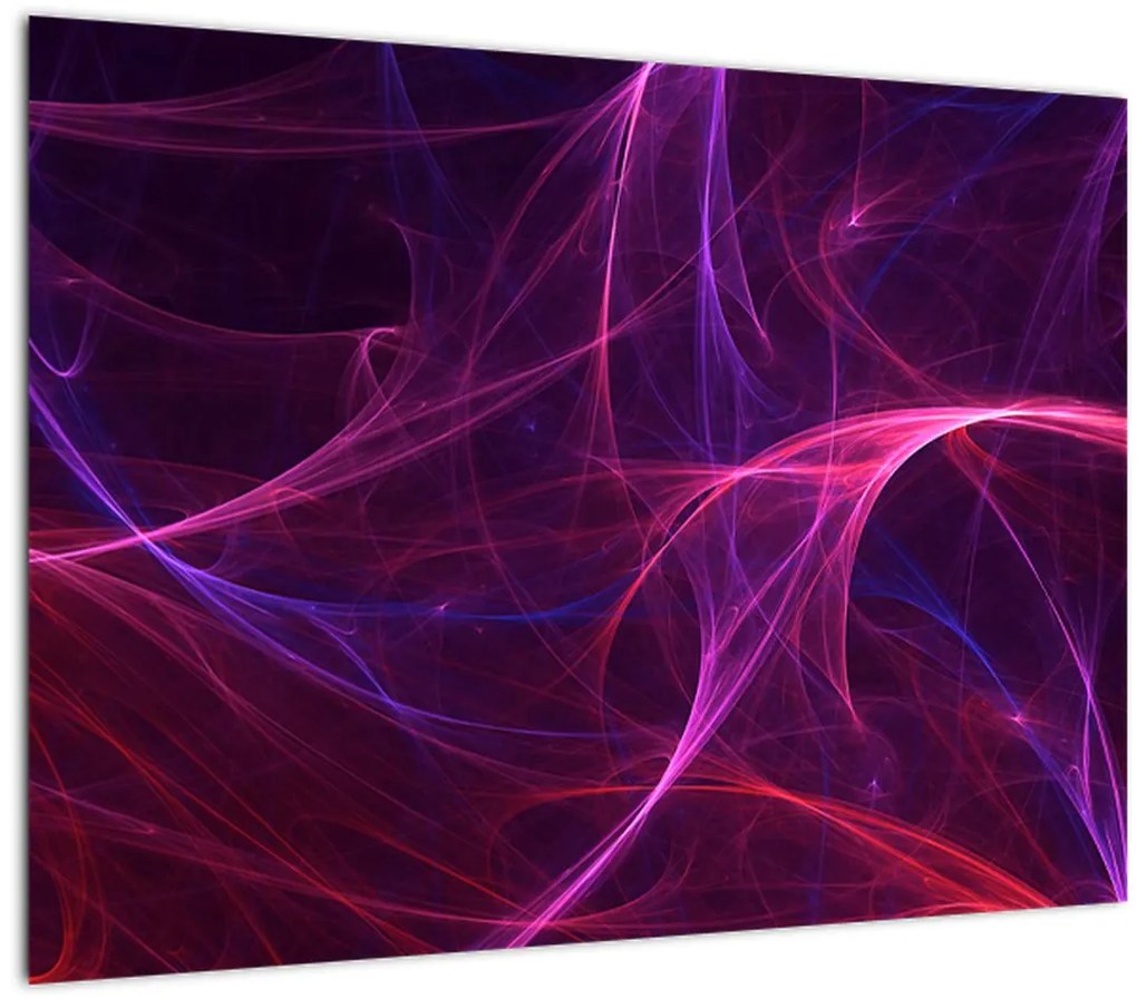 Tabloul abstract cu linii curbe (70x50 cm)