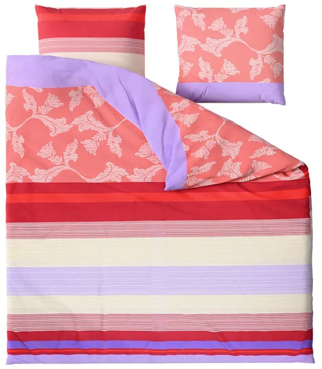 Lenjerie din bumbac Renforce IMARA rosie Dimensiune lenjerie de pat: 2 buc 80 x 80 cm | 200 x 200 cm