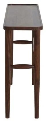 Masă consolă maro din lemn masiv de acacia 30x120 cm Qiano – Light & Living