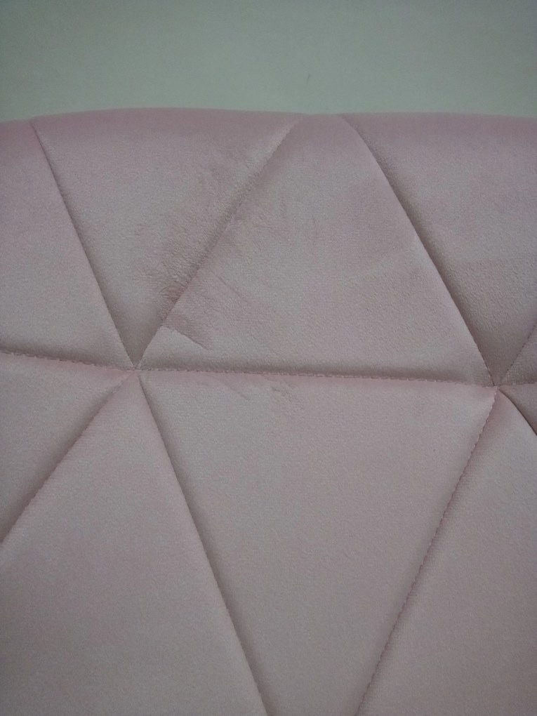 OFERTA Scaun de birou pudrat roz AVOLA VELVET calitatea a II-a