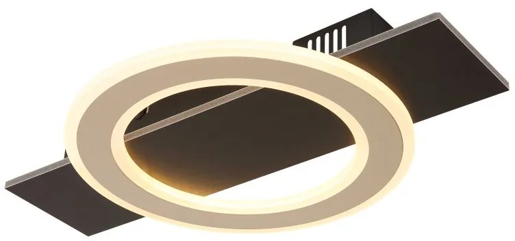 Plafoniera LED slim MDF maro JAYDEN