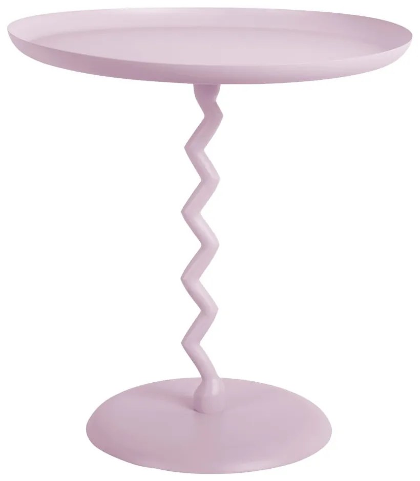 Măsuță auxiliară rotundă din metal ø 40 cm Zig Zag – Leitmotiv