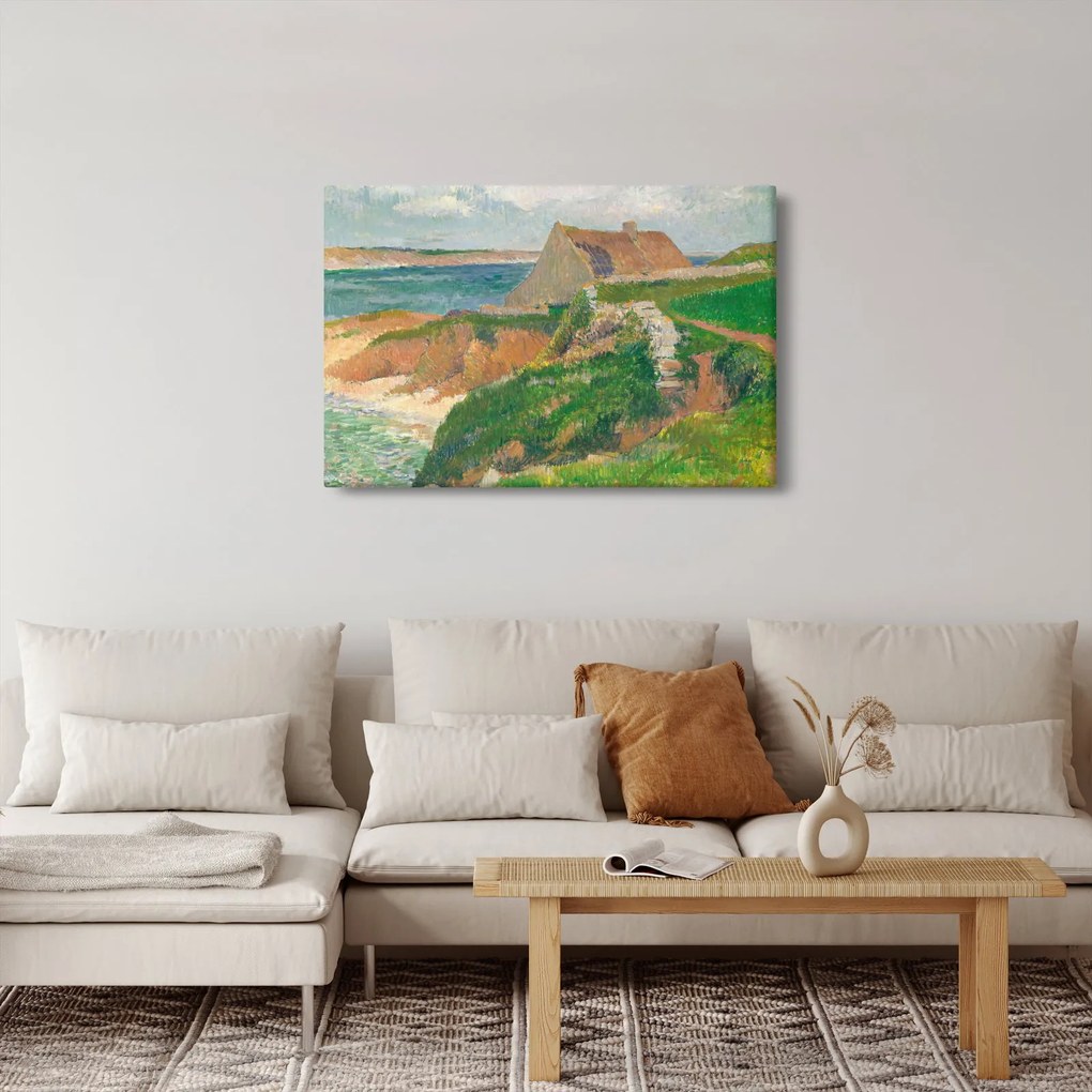 Tablou - Henri Moret, The Island of Raguenez, Brittany, reproducere (90x60 cm)