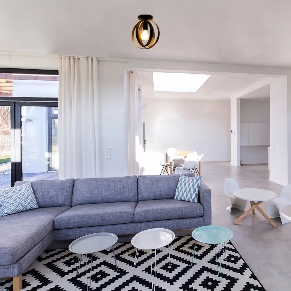 Plafoniera design modern Cortado negru