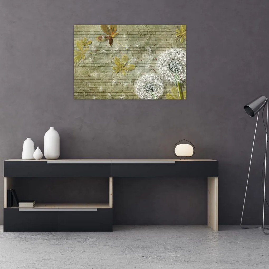 Tablou - Păpădii suflate de vânt (90x60 cm)