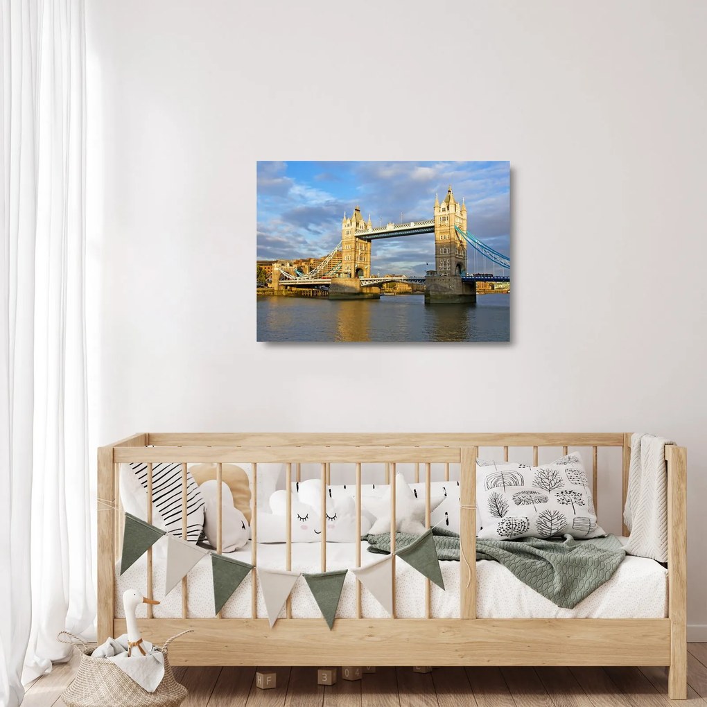 Tablou pe sticlă - Tower Bridge (70x50 cm)