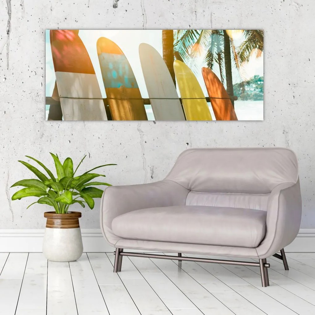 Tablou - Plăci de surf (120x50 cm)