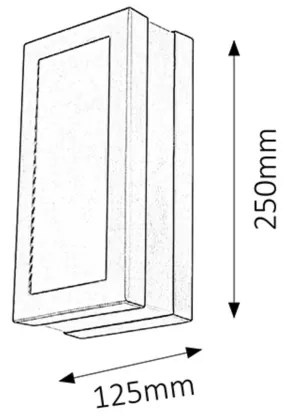 Rabalux 8170 - Corp de iluminat perete exterior STUTTGART 1xE27/14W/230V